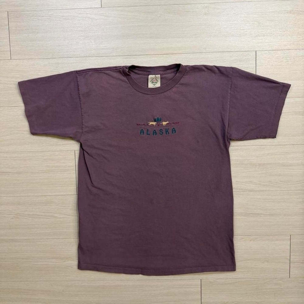 Vintage Alaska Outdoors Single Stitch Short Sleeve Shirt Mens Size Large